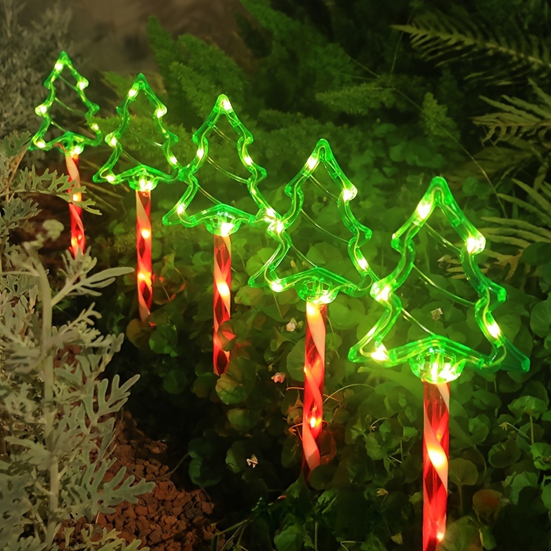 Solar-Powered 5-in-1 Christmas Tree Lawn Lights - Easy Install, Outdoor Garden & Patio Decor – Bild 6