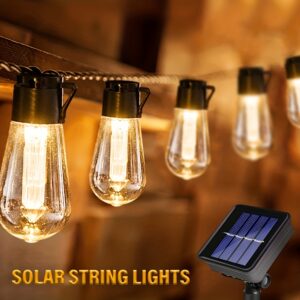 Solar Powered LED String Lights, ABS Material, Non-Colored LED Bulbs, Energy-Saving Automatic Charging, Night Sensor for Garden, Patio, Gazebo Decor, Rechargeable Nickel Battery, No Laser, Contains Components, Various Sizes
