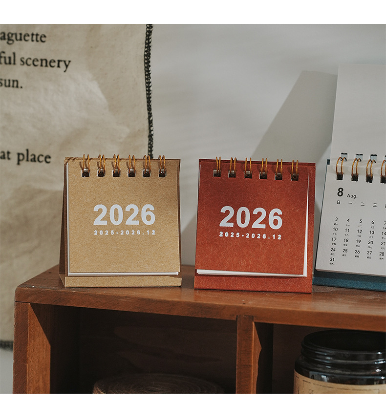 2026 Desk Calendar Kawaii Mini Calendar Books To Do List Daily Monthly Yearly Planner Time Manegement Desk Decorations تقاويم – Bild 17