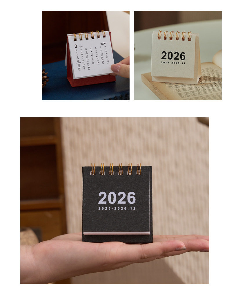 2026 Desk Calendar Kawaii Mini Calendar Books To Do List Daily Monthly Yearly Planner Time Manegement Desk Decorations تقاويم – Bild 19