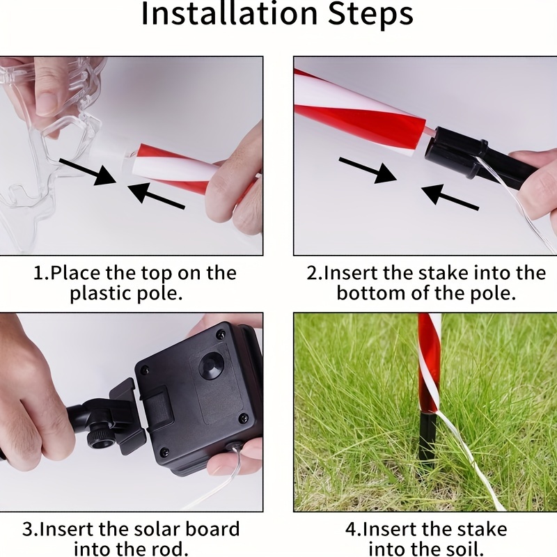 Solar-Powered 5-in-1 Christmas Tree Lawn Lights - Easy Install, Outdoor Garden & Patio Decor – Bild 9