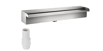 SucceBuy Waterfall Pool Fountain Stainless Steel Pipe Connector Spillway Garden Outdoor Pond Rectangular Swimming Pool Fountain – Bild 25