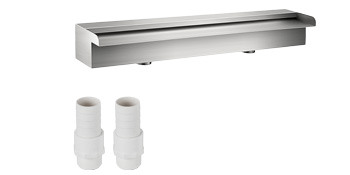 SucceBuy Waterfall Pool Fountain Stainless Steel Pipe Connector Spillway Garden Outdoor Pond Rectangular Swimming Pool Fountain – Bild 21